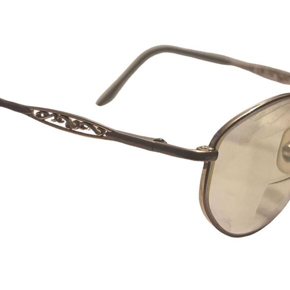 Marchon Tres Jolie 109 Champaign Gold Full Rim Eyeglasses Frame 53-17-130 - Picture 1 of 10